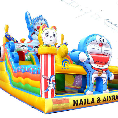 Custom Logo gedruckt große aufblasbare Burg Combo-Slide für Kinder Party