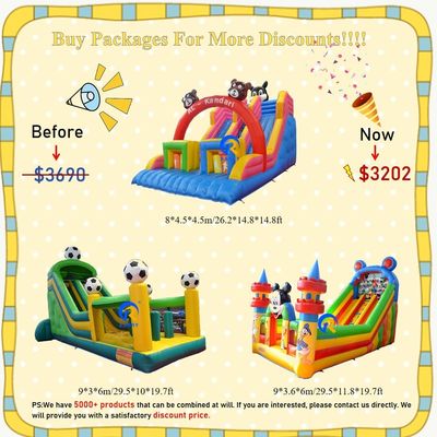 Kommerzielle aufblasbare Rutschenkombination für Unterhaltung im Innen- und Außenbereich