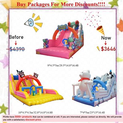 Kommerzielle aufblasbare Rutschenkombination für Unterhaltung im Innen- und Außenbereich