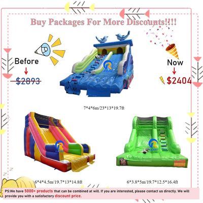 Kommerzielle aufblasbare Rutschenkombination für Unterhaltung im Innen- und Außenbereich