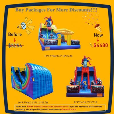 Kommerzielle aufblasbare Rutschenkombination für Unterhaltung im Innen- und Außenbereich
