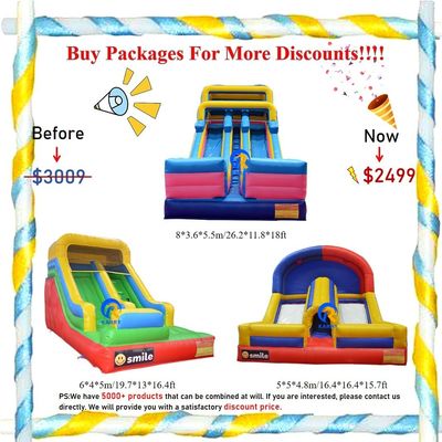 Kommerzielle aufblasbare Rutschenkombination für Unterhaltung im Innen- und Außenbereich