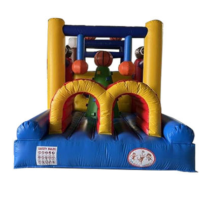 Unisex-Ball-Sport-Spiel-Strecke Land aufblasbare Hindernisbahn mit Sprunghaus und Rutsche