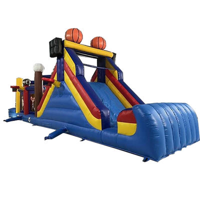 Unisex-Ball-Sport-Spiel-Strecke Land aufblasbare Hindernisbahn mit Sprunghaus und Rutsche