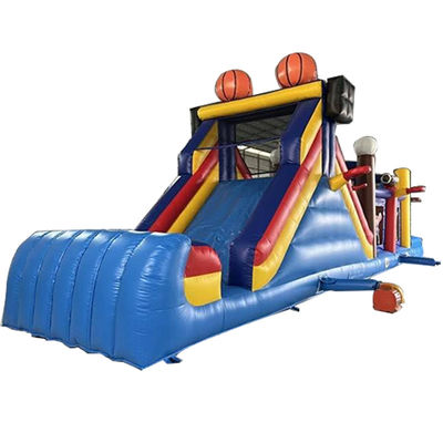 Unisex-Ball-Sport-Spiel-Strecke Land aufblasbare Hindernisbahn mit Sprunghaus und Rutsche