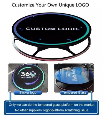 360-Video-Fotobooth Automatisch mit Led-Magie-Spiegel Ipad 360-Fotobooth-Maschine 115cm