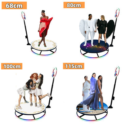 45 KG heißes Glas Magisches Spiegel Foto Booth mit drahtloser automatischer Drehfunktion