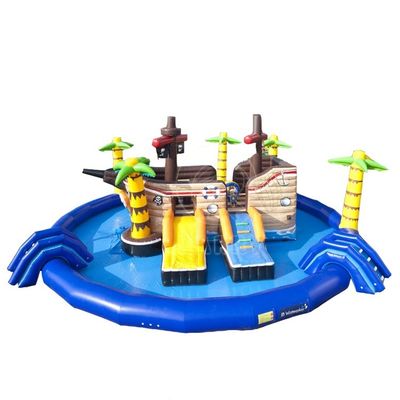 Anpassbares aufblasbares Wasserpark Wassermobiles Landpark mit maximaler Kapazität 100-500kg