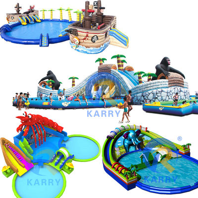 Aufblasbare Wasserrutsche und Pool für Kinder und Erwachsene mit umweltfreundlichem Design