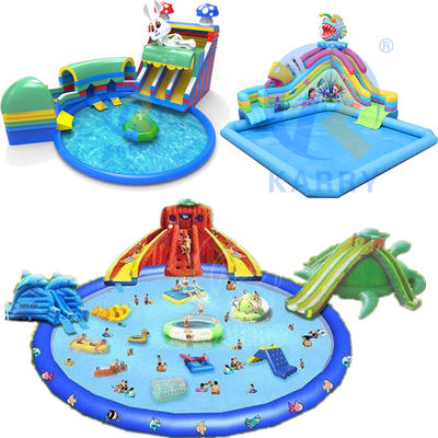 Aufblasbare Wasserrutsche und Pool für Kinder und Erwachsene mit umweltfreundlichem Design