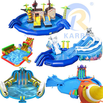 Aufblasbare Wasserrutsche und Pool für Kinder und Erwachsene mit umweltfreundlichem Design