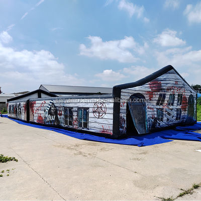 PVC aufblasbare Zombies Labyrinth für Erwachsene und Kinder anpassbares Logo Druck Labyrinth