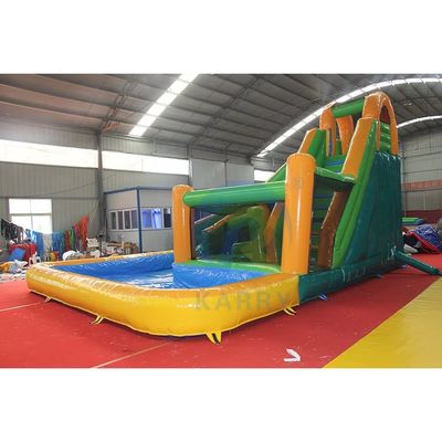 PVC-Material Kinderspiel Outdoor Kleines aufblasbares Wasserpark Spiele mit und 5-10 Passagiere