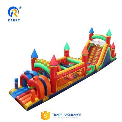 Funktionen PORTABLE Grau und Schwarz aufblasbare Hindernisbahn mit Blaser 18x3,5m individuell