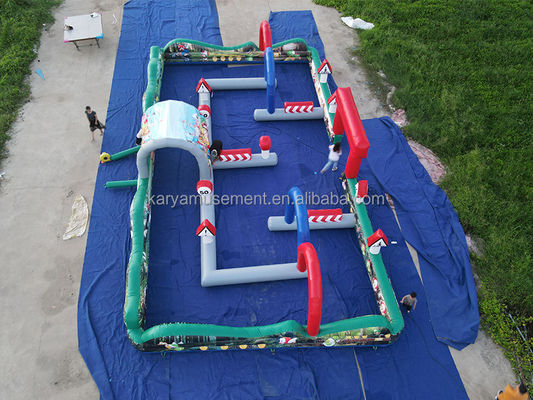 Kinder Lieblings-Kommerzielle Custom Große aufblasbare Go Kart-Strecke für Kinder-Sport-Spiele
