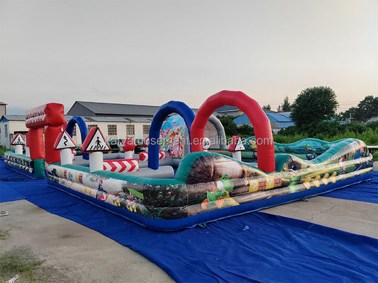 Kinder Lieblings-Kommerzielle Custom Große aufblasbare Go Kart-Strecke für Kinder-Sport-Spiele