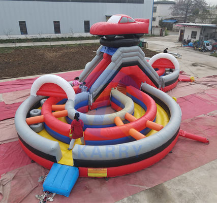 Individuelle Größe Außen aufblasbare Kamm Hinderniskurs für kommerzielle Partei Miete