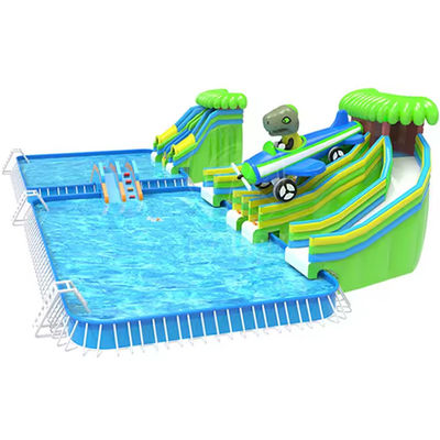 Kommerzielle Wasserpreise Erwachsenen aufblasbarer Wasserpark mit Digitaldruck und 2 Pools
