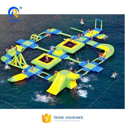 Gewerblicher Wasserpark Schwimmgeräte Aufblasbarer Wasserpark mit Digitaldruck