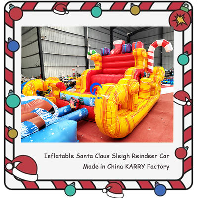 Unisex-Hüpfburg PORTABLE Weihnachtsschlauchschlitten