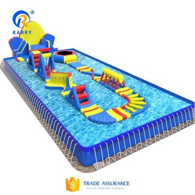 Individuelles Logo Aquapark Ausrüstung Aufblasbares schwimmendes Wasserpark mit CE-Zertifikat