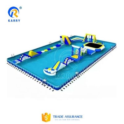 Individuelles Logo Aquapark Ausrüstung Aufblasbares schwimmendes Wasserpark mit CE-Zertifikat