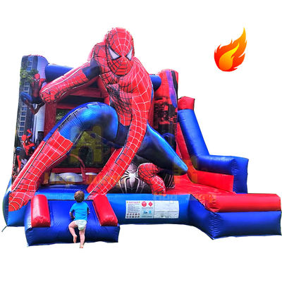 Unisex-Kinder-Schloss Spielhaus mit Slide Spiderman kommerzielle aufblasbare Sprungschloss