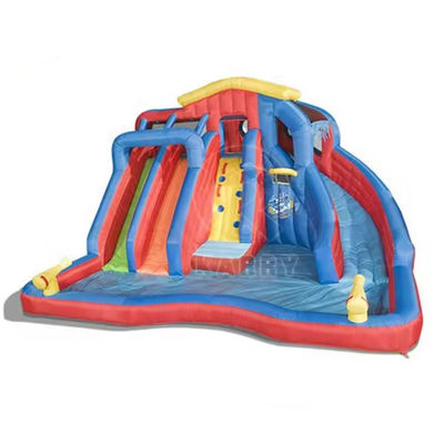 Wasserschwimmende Unterhaltung Kinder Wasserrutschenpark mit Pool und Splash-Funktionen