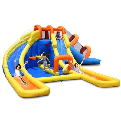Wasserschwimmende Unterhaltung Kinder Wasserrutschenpark mit Pool und Splash-Funktionen