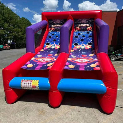 Aufblasbare Ballschiessspiele für Partys Miet 2 Spieler Karneval Interaktive Spiele
