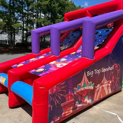 Aufblasbare Ballschiessspiele für Partys Miet 2 Spieler Karneval Interaktive Spiele