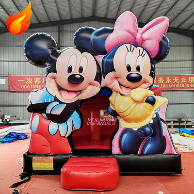 Mickey Kids Schloss Spielhaus aufblasbares Sprunghaus für Partys Miete Expressversand