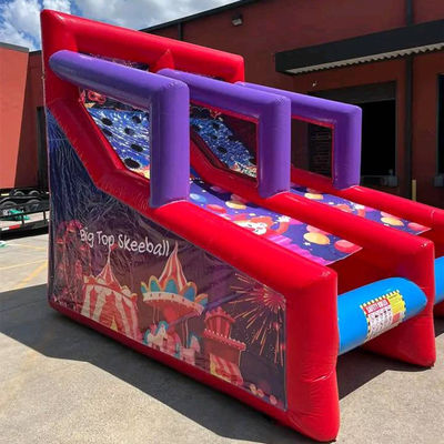 Aufblasbare Ballschiessspiele für Partys Miet 2 Spieler Karneval Interaktive Spiele