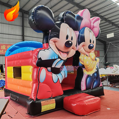 Mickey Kids Schloss Spielhaus aufblasbares Sprunghaus für Partys Miete Expressversand