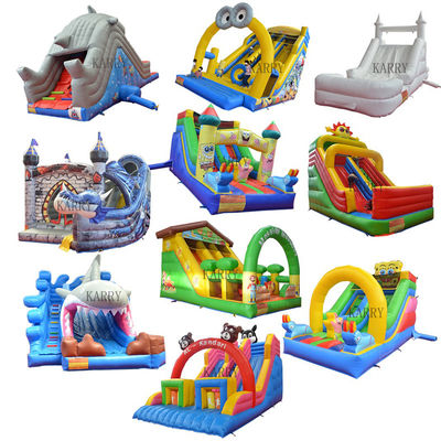 Personalisiertes Logo PVC Wasserpark Aufblasbare Spielrutsche N-Rutsche für große Kinder Endloser Spaß
