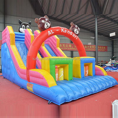 32ft 3 Bears Bouncer Trampolin Haus mit doppelter Spur aufblasbare Rutschen und langlebige