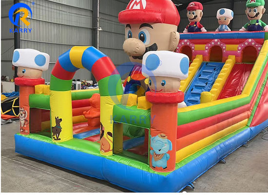 Große Super Mario aufblasbare Rutschbahn für Kinder und Erwachsene Spiele enthalten