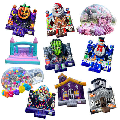 14 Jahre hoch Weihnachten 13x13ft Kinder aufblasbares Sprunghaus Weiß aufblasbares Blasenhaus