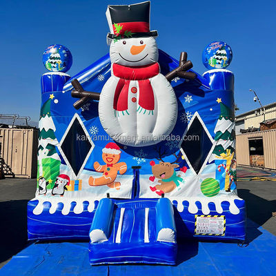 14 Jahre hoch Weihnachten 13x13ft Kinder aufblasbares Sprunghaus Weiß aufblasbares Blasenhaus