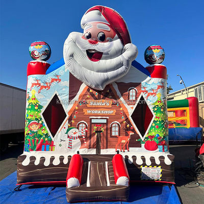 14 Jahre hoch Weihnachten 13x13ft Kinder aufblasbares Sprunghaus Weiß aufblasbares Blasenhaus