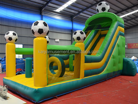 29ft PVC aufblasbare große Rutsche mit Fußballthema und CE/EN71/EN14960-Zertifikat