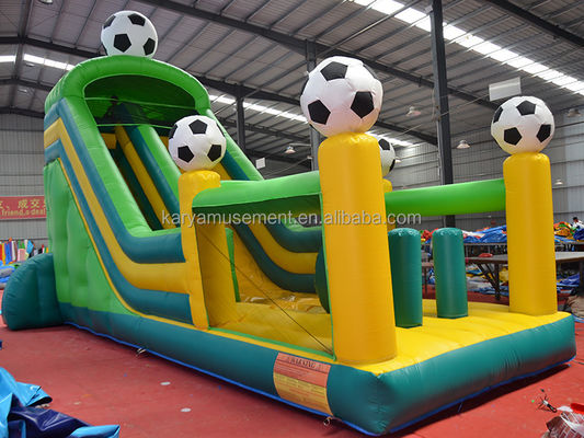 29ft PVC aufblasbare große Rutsche mit Fußballthema und CE/EN71/EN14960-Zertifikat