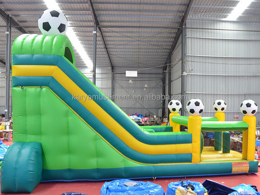 29ft PVC aufblasbare große Rutsche mit Fußballthema und CE/EN71/EN14960-Zertifikat
