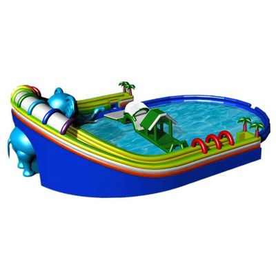 Maximalkapazität 100-500 kg Aufblasbarer Wasserpark Wasserattraktionen Vergnügungspark für Partys