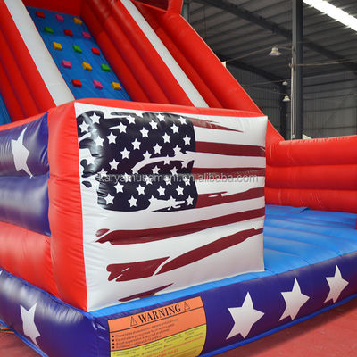 26ft Doppelspur aufblasbare Wasserrutsche für Kinder und Erwachsene PVC-Plattenmaterial