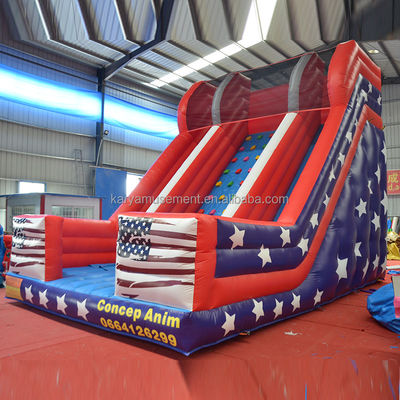 26ft Doppelspur aufblasbare Wasserrutsche für Kinder und Erwachsene PVC-Plattenmaterial