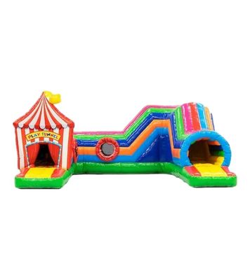 Aufblasbare Spiel-Tunnel Zirkus Hindernisbahn 0,55 mm Platon PVC Plane