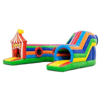 Aufblasbare Spiel-Tunnel Zirkus Hindernisbahn 0,55 mm Platon PVC Plane