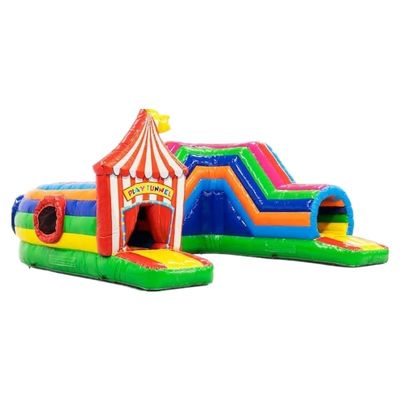 Aufblasbare Spiel-Tunnel Zirkus Hindernisbahn 0,55 mm Platon PVC Plane
