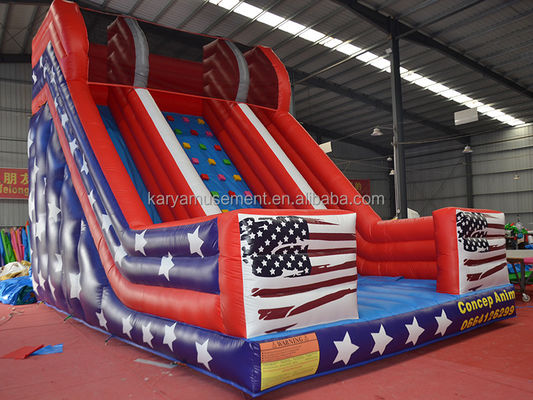 26ft Doppelspur aufblasbare Wasserrutsche für Kinder und Erwachsene PVC-Plattenmaterial